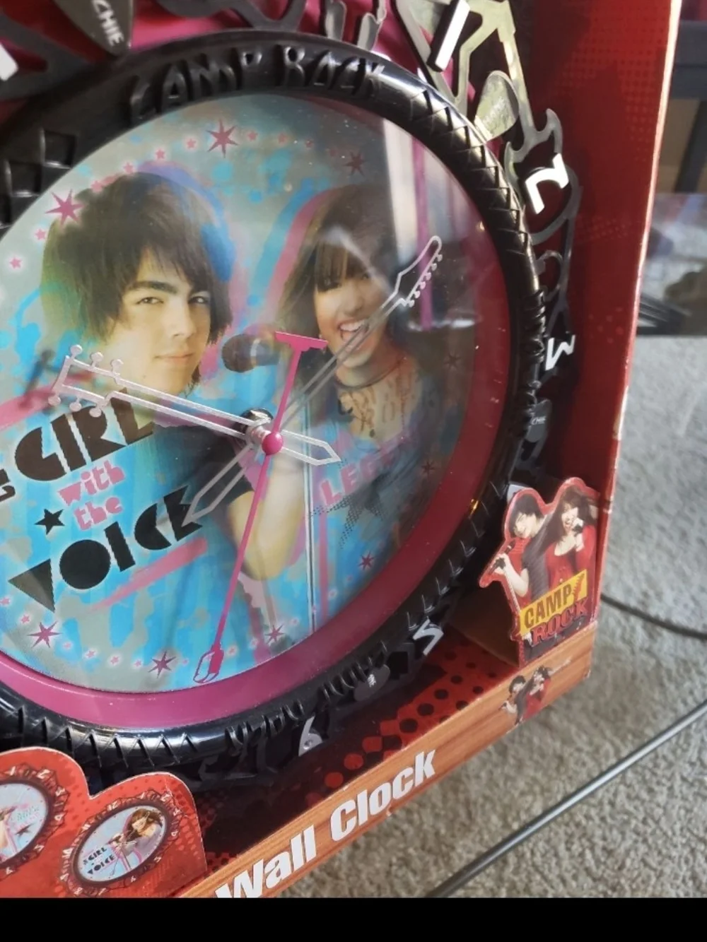 Camp rock wall clock